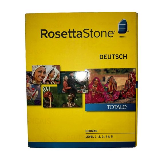 ROSETTA STONE / GERMAN Media Rosetta Stone Deutsch German Totale Level 2 3 4 5 Preowned No